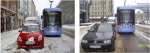 Schnee: Falschparker behindern Trambahn in München