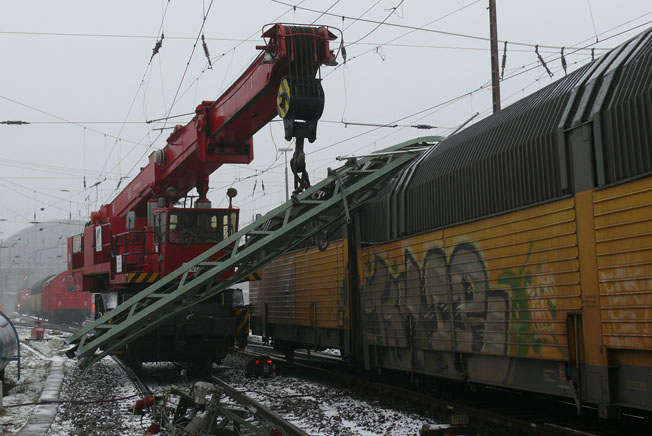 Güterzugunfall in Bremen