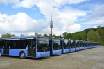 Olympiapark: MVG stellt 18 neue Gelenkbusse vor