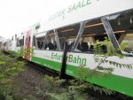 Bahn streift LKW in Zeitz