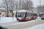 O-Bus im verschneiten Salzburg