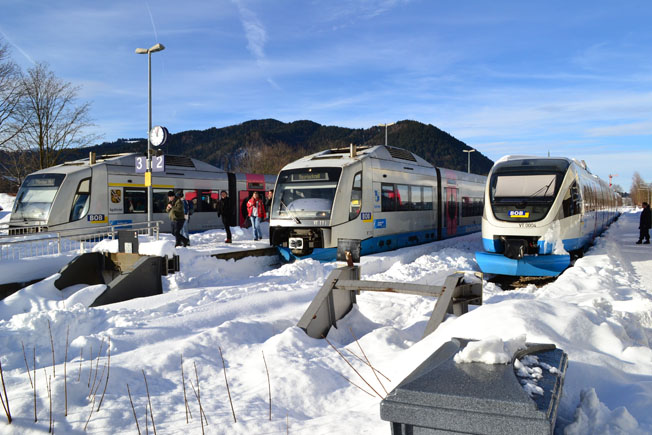 Wintertag im Bahnhof Schliersee