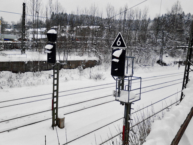 Signale im Schnee