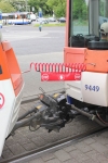HEAG mobilo testet neue Barriere an Straßenbahnkupplung