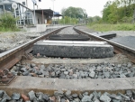 Provisorischen Bahnübergang errichtet