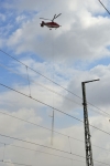 Erfurt: Mastmontage mit Hubschraubern