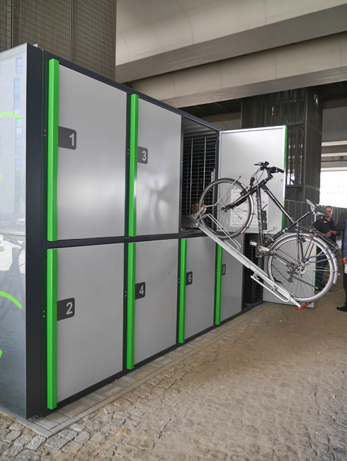„Bike and Ride Box“ am Berliner Hauptbahnhof