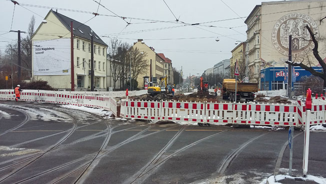 Bauarbeiten am Südring