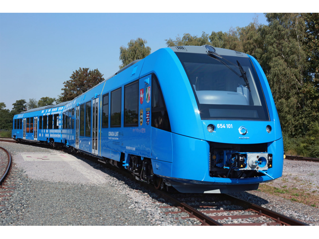 Testfahrt von Alstoms Wasserstoffzug Coradia iLint