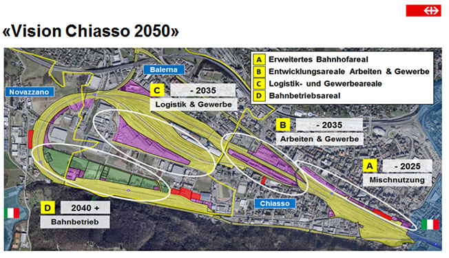 SBB Pläne zwischen Bellinzona und Chiasso