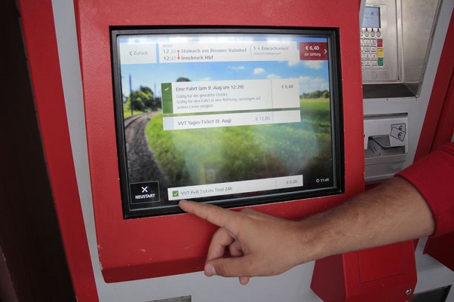 ÖBB-Ticketautomaten in Tirol