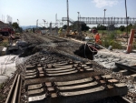 10.500 Kubikmeter Beton sichern Baustelle Rheintalbahn