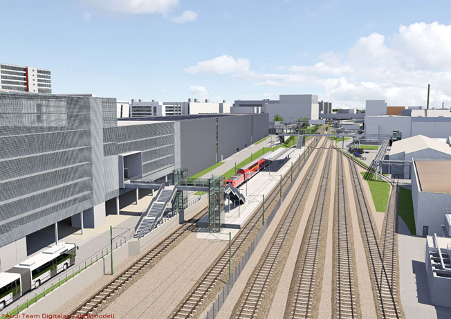 Bauarbeiten für neuen Bahnhalt „Ingolstadt Audi“