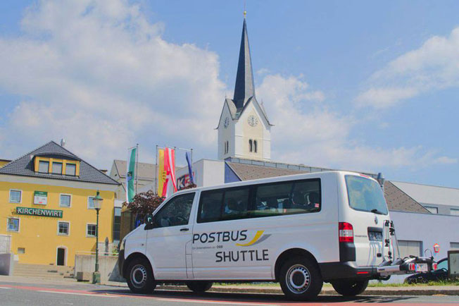 Postbus-Shuttle in der Region Klopeiner See