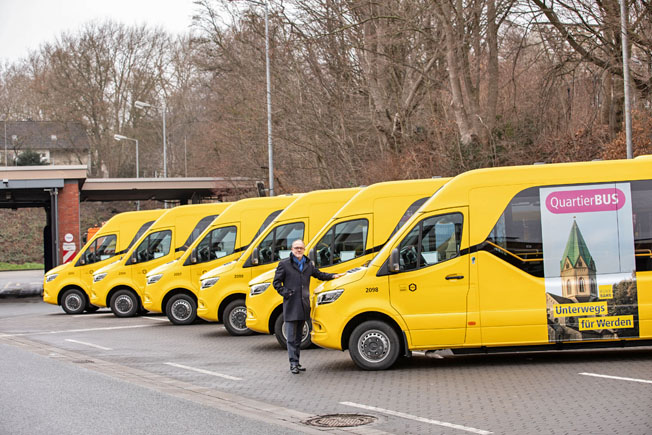 Quartierbus der Ruhrbahn startet