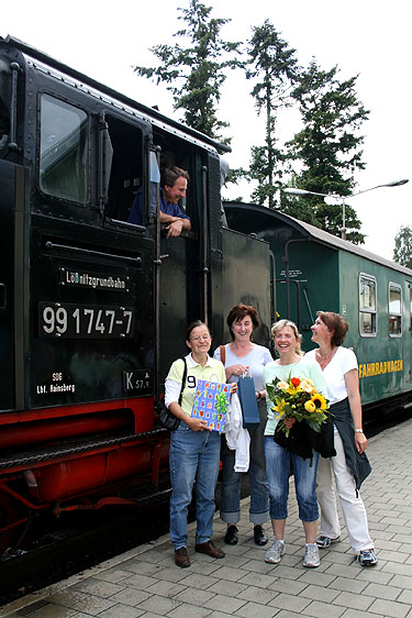 Einmillionster Fahrgast auf der Lößnitzgrundbahn