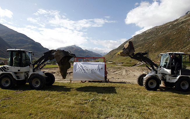 Spatenstich Andermatt Resort