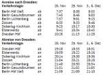 Fahrplan Berlin-Dresden zum Stiezelmarkt