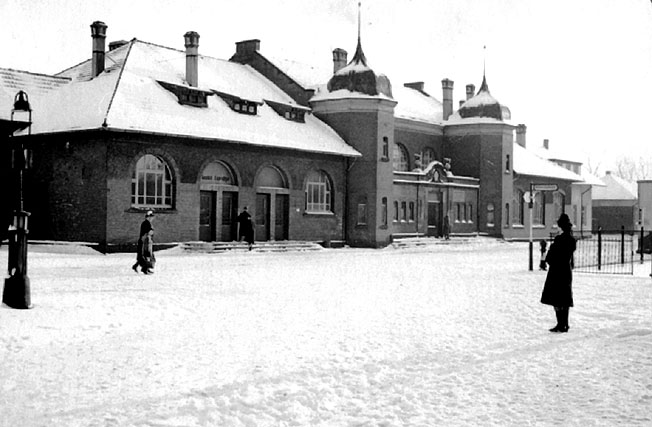 Bocholter Bahnhof im Winter 1940