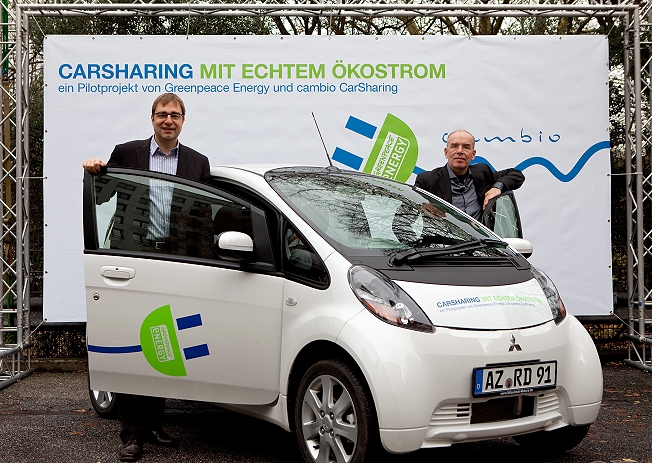 CarSharing mit echtem Ökostrom