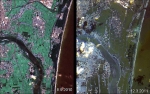 Satellitenbilder des japanischen Katastrophengebiets