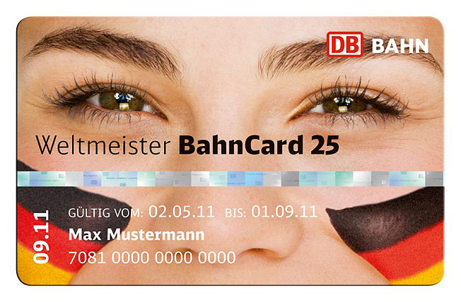 Die Weltmeister BahnCard 25